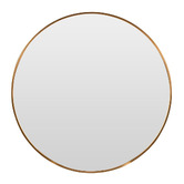 Temple &amp; Webster Tate Round Metal Framed Wall Mirror