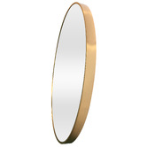 Temple &amp; Webster Tate Round Metal Framed Wall Mirror