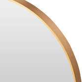 Temple &amp; Webster Tate Round Metal Framed Wall Mirror