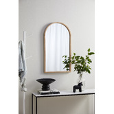 Temple &amp; Webster Tate Arched Wooden Framed Wall Mirror
