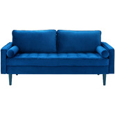 Temple &amp; Webster Stockholm 3 Seater Velvet Sofa