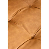Temple &amp; Webster Tan Stockholm Faux Leather Reversible Chaise Sofa
