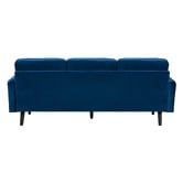Temple &amp; Webster Stockholm Velvet 3 Seater Sofa with Reversible Chaise