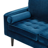 Temple &amp; Webster Stockholm Velvet 3 Seater Sofa with Reversible Chaise