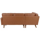 Temple &amp; Webster Stockholm 5 Seater Faux Leather Sofa with Chaise