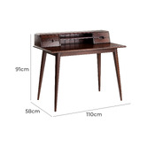 Temple &amp; Webster Oscar Scandinavian Style Solid Oak Desk