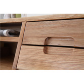Temple &amp; Webster Oscar Scandinavian Style Solid Oak Desk