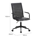Temple &amp; Webster Tan Mose Faux Leather Office Chair