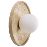 Temple &amp; Webster Riley Travertine-Look Wall Sconce