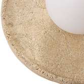 Temple &amp; Webster Riley Travertine-Look Wall Sconce