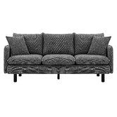 Temple &amp; Webster Noah 3 Seater Slipcover Chenille Sofa