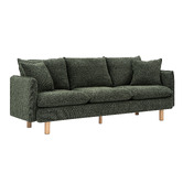 Temple &amp; Webster Noah 3 Seater Slipcover Chenille Sofa