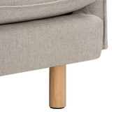 Temple &amp; Webster Noah 3 Seater Slipcover Chenille Sofa