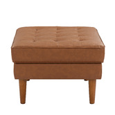 Temple &amp; Webster Stockholm Faux Leather Ottoman