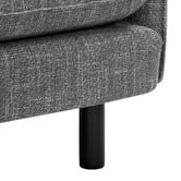 Temple &amp; Webster Noah 3 Seater Slipcover Chenille Sofa