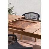Temple &amp; Webster Sorrento Acacia Wood Outdoor Extendable Dining Table