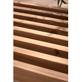 Temple &amp; Webster 3 Seater Linear Acacia Wood Garden Bench