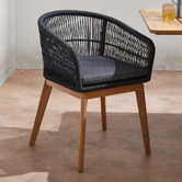 Temple &amp; Webster 6 Seater Sorrento Outdoor Extendable Dining Table &amp; Laguna Dining Chair Set