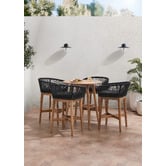 Temple &amp; Webster 68.5cm Laguna Rope Outdoor Barstool