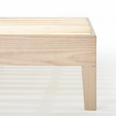 Temple &amp; Webster Whitewash Beckham Pine Wood Bed Base