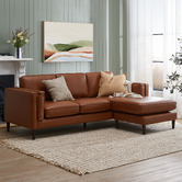 Temple &amp; Webster Brahm Premium 3 Seater Sofa with Reversible Chaise