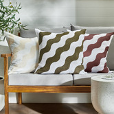 Temple &amp; Webster Wavy Outdoor Cushion