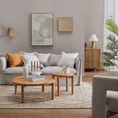Temple &amp; Webster Caterina Solid Oak Side Table