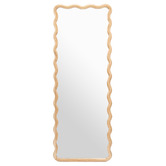 Temple &amp; Webster Ebba Wavy Timber Full Length Mirror