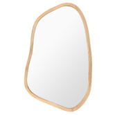 Temple &amp; Webster Timber Pebble Wall Mirror