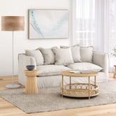 Temple &amp; Webster Carmen Solid Timber Side Table
