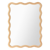 Temple &amp; Webster Ebba Wavy Timber Wall Mirror