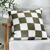 Temple &amp; Webster Checkerboard Outdoor Cushion