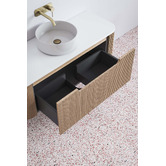 Temple &amp; Webster Airlie 1200mm Wall Hung Single Vanity with Quartz Stone Countertop