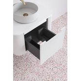 Temple &amp; Webster Airlie 750mm Wall Hung Single Vanity with Quartz Stone Countertop