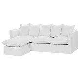 Temple &amp; Webster Montauk Slipcover Reversible Chaise Sofa