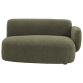 Temple &amp; Webster 3 Seater Forest Green Moab Right Chaise Sofa Set