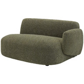 Temple &amp; Webster 3 Seater Forest Green Moab Right Chaise Sofa Set