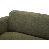 Temple &amp; Webster 3 Seater Forest Green Moab Left Chaise Sofa Set
