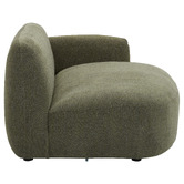 Temple &amp; Webster 3 Seater Forest Green Moab Right Chaise Sofa Set