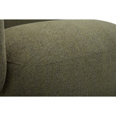 Temple &amp; Webster 3 Seater Forest Green Moab Right Chaise Sofa Set