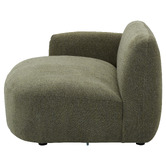 Temple &amp; Webster 3 Seater Forest Green Moab Left Chaise Sofa Set