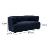 Temple &amp; Webster Gala 2 Seater Boucle Sofa