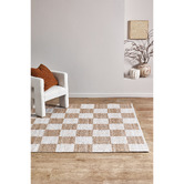 Temple &amp; Webster Rocco Hand-Woven Check Indoor/Outdoor Rug