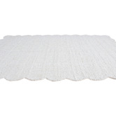 Temple &amp; Webster Rowe Boucle Wool-Blend Scalloped Rug
