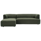 Temple &amp; Webster Gala 4 Seater Boucle Sofa with Chaise