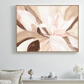 Temple &amp; Webster Spring Dream Blush Framed Canvas Wall Art