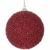 Temple &amp; Webster Set of 6 Sugar Bead Baubles