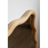 Temple &amp; Webster Ebba Wavy Timber Wall Mirror