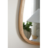 Temple &amp; Webster Timber Pebble Wall Mirror