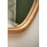 Temple &amp; Webster Timber Pebble Wall Mirror